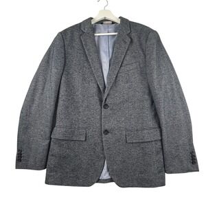 Banana Republic Tailored Slim Fit Blazer Mens 40R Cotton Grey